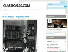 Tablet Screenshot of classical20.com